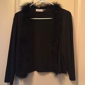 Calvin Klein Cropped Feather Jacket
